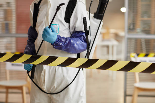 Professional Sewage Cleanup technician working in Sheboygan Falls, WI